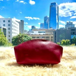 NWOT Almost Perfect Portland Leather Goods Total Eclipse Tote in Full Grain Red